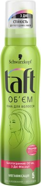 

Taft Volume Mousse 150 ml Пена-мусс для волос Объем Мегафиксация 5