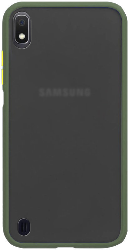 

Mobile Case Soft-touch with Color Buttons Green for Samsung A105 Galaxy A10