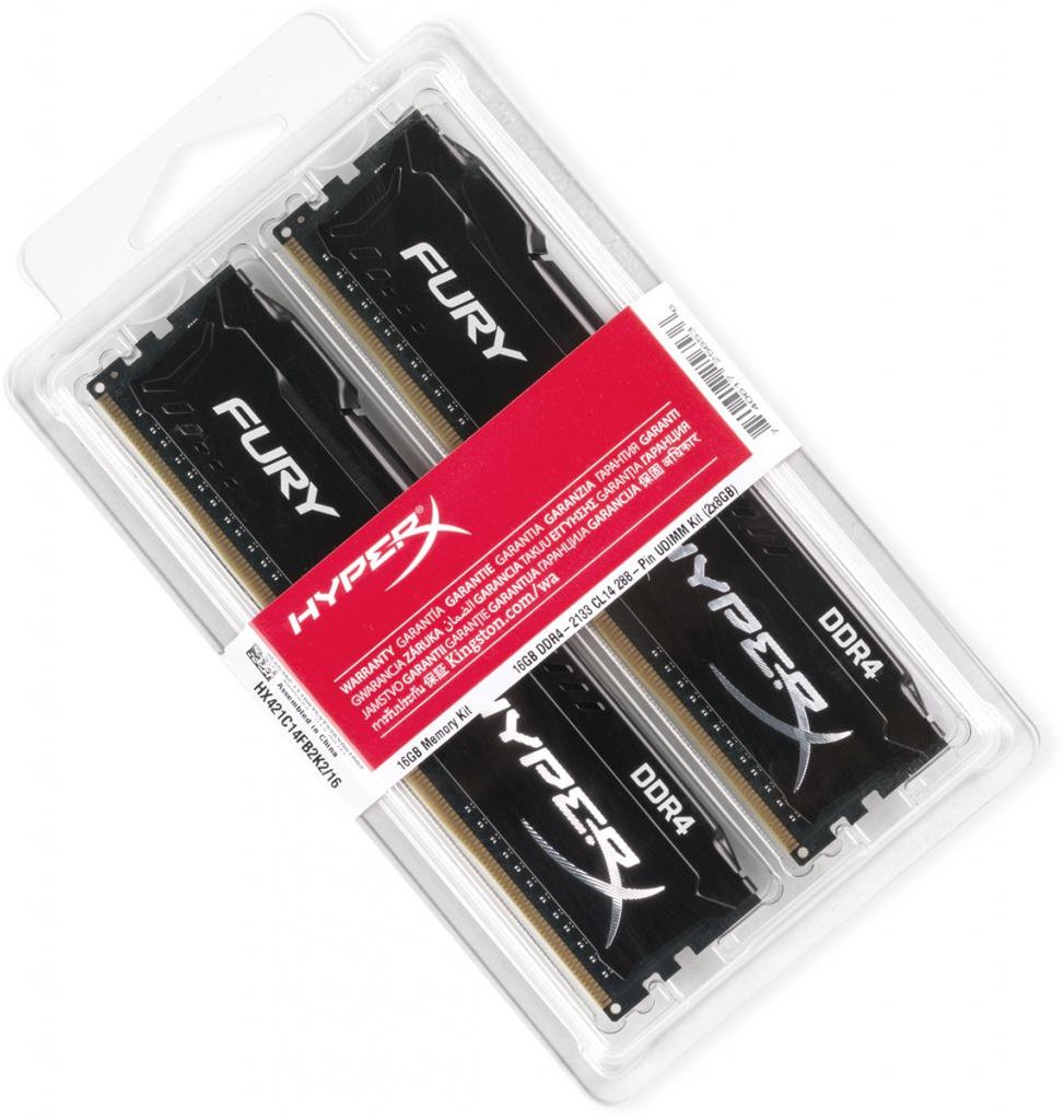 

Kingston DRR4 16GB (2x8GB) 2133 MHz HyperX Fury Black (HX421C14FB2K2/16)