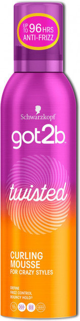 

got2b Twisted Double Curling Power Mouse 250 ml Мусс для волос фиксация 3