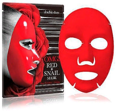 

Double Dare OMG! Red + snail Mask Преображающая тканевая маска с муцином улитки и экстрактами 8 красных растений