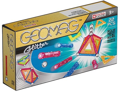 

Geomag Color Glitter 22 детали | Магнитный конструктор Геомаг