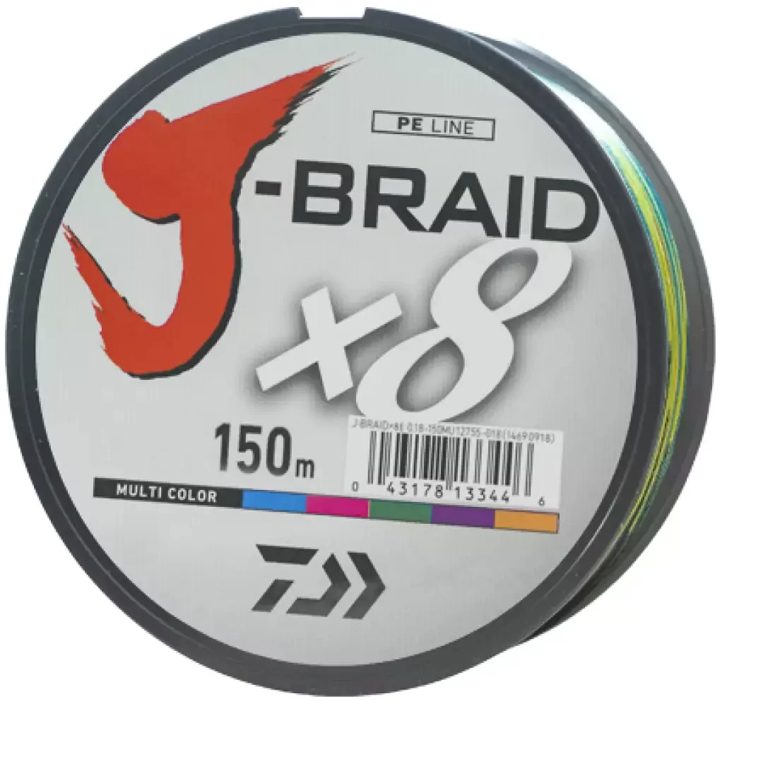 

Daiwa J-Braid X8 0,18mm-150m Multi Color