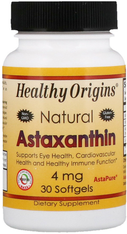 

Healthy Origins Astaxanthin 4 mg 30 Softgels (HOG-84912)