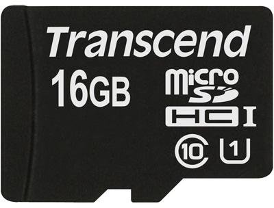 

Transcend 16GB microSDHC Class 10 UHS-I U1 (TS16GUSDCU1)