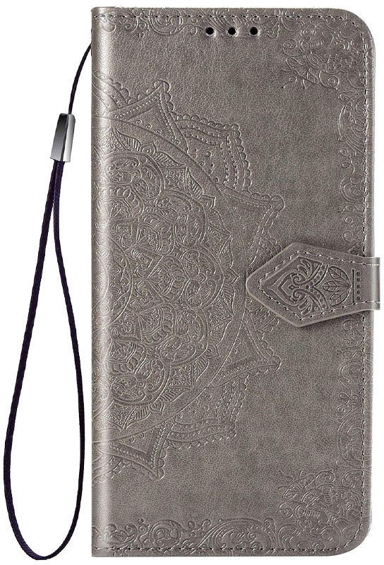 

Mobile Case Book Cover Art Leather Grey for Zte Blade A7