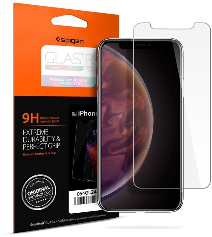 

Spigen Tempered Glass Protector GLAS.tR Slim Hd (064GL24527) for iPhone 11/iPhone Xr