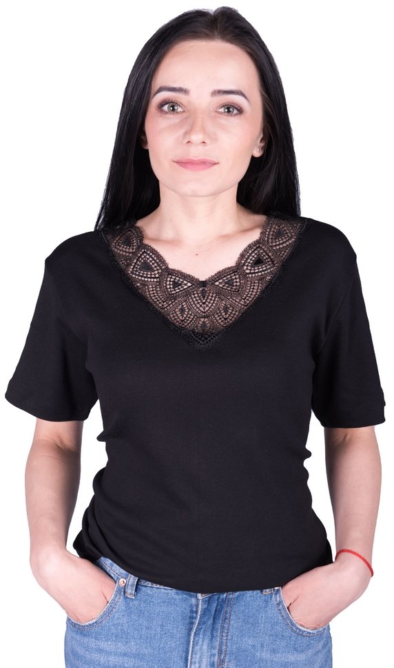 

Футболка Наталюкс 21-2305 XXL-3XL черная