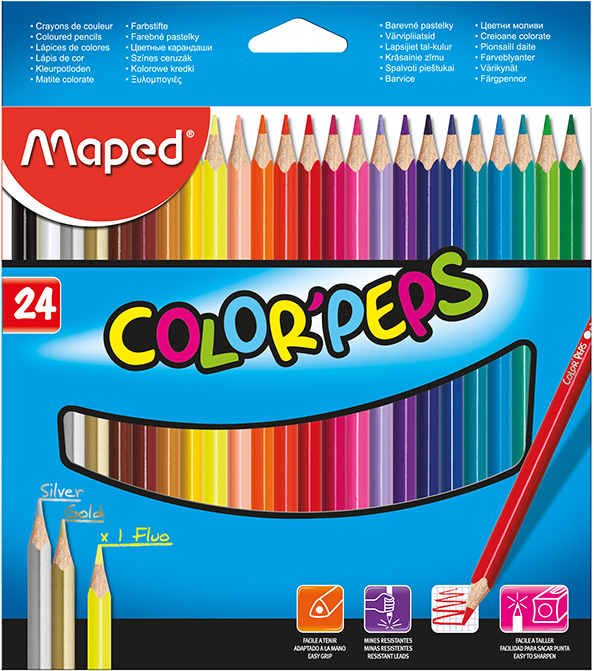 

Карандаши цветные Color Peps Classic 24 цвета, Maped