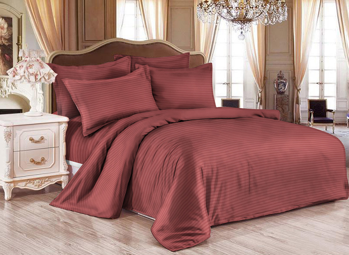 

Комплект наволочек SoundSleep Stripe Marsala сатин-страйп 50x70 см 2 шт. (93669399)