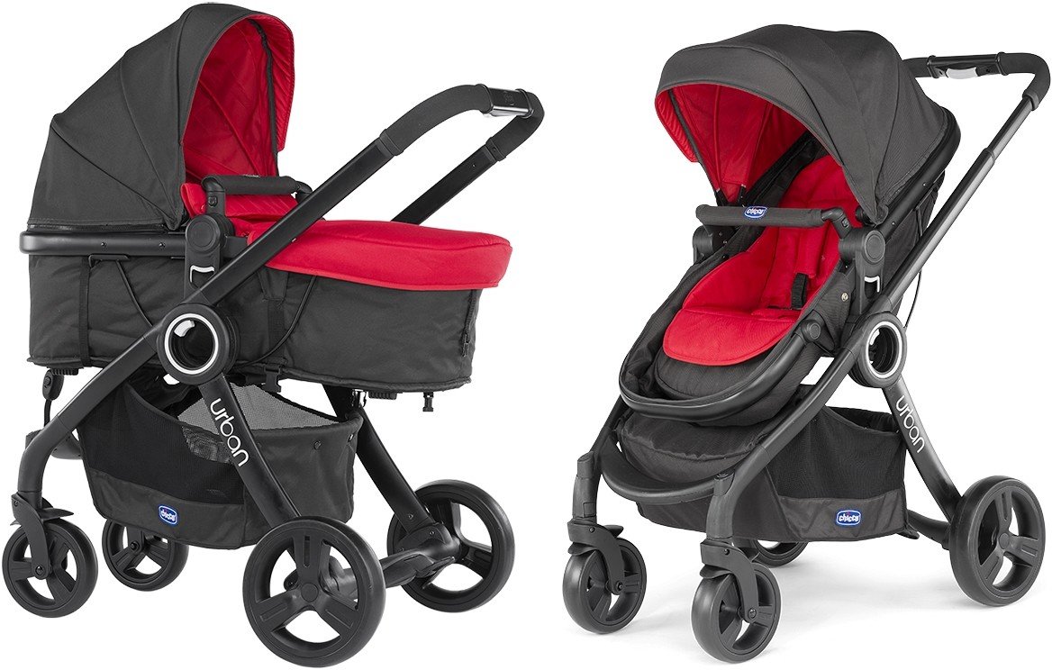 

Универсальная коляска Chicco Urban Plus Stroller Красная (79418.10.64)