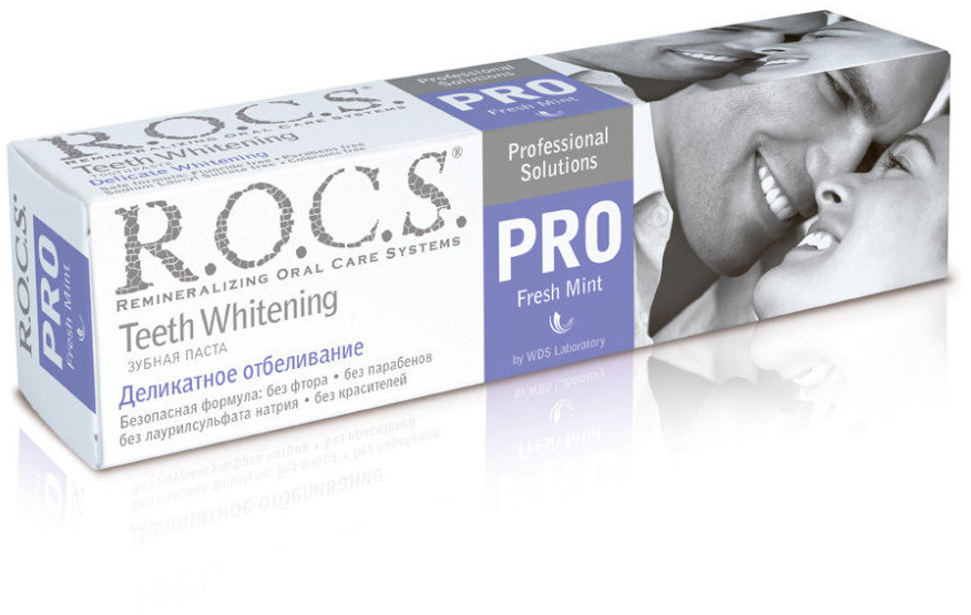 

Зубная паста R.O.C.S. Pro Деликатное Отбеливание, Fresh Mint, 135 гр (4607034472191)