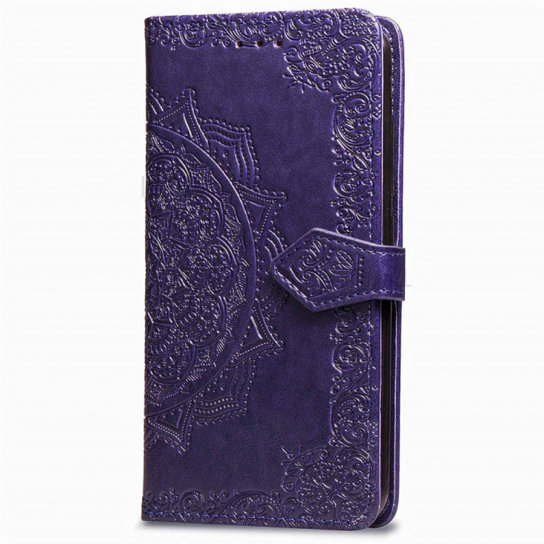 

Mobile Case Book Cover Art Leather Purple for Xiaomi Redmi Go