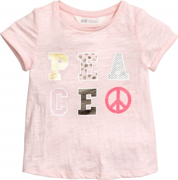 

Футболка H&M 5131326 92 см розовая