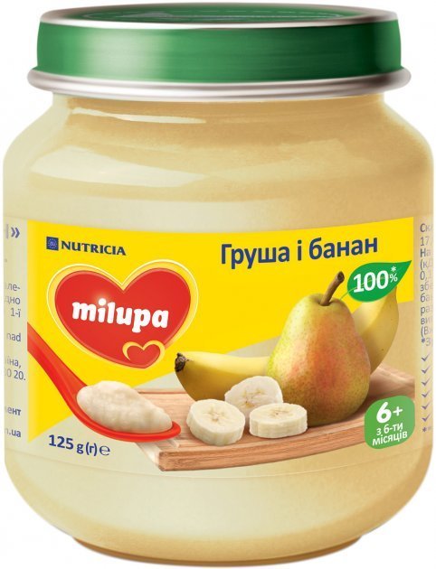 

Milupa пюре груша и банан 125 г от 6 мес.