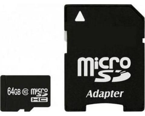 

eXceleram 64GB microSDXC Class 10 UHS-I + adapter (MSD6410A)