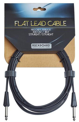 

Инструментальный кабель Rockboard Rbocab FL300 Blk Ss Flat Instrument Cable