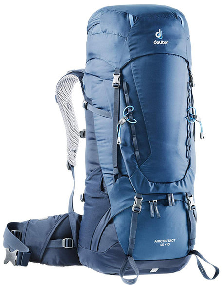 

Рюкзак Deuter Aircontact 45 + 10 цвет 3365 midnight-navy (3320119 3365)