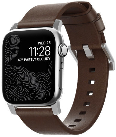 

Nomad Modern Strap Silver/Brown (NM1A4RSM00) for Apple Watch 42/44mm