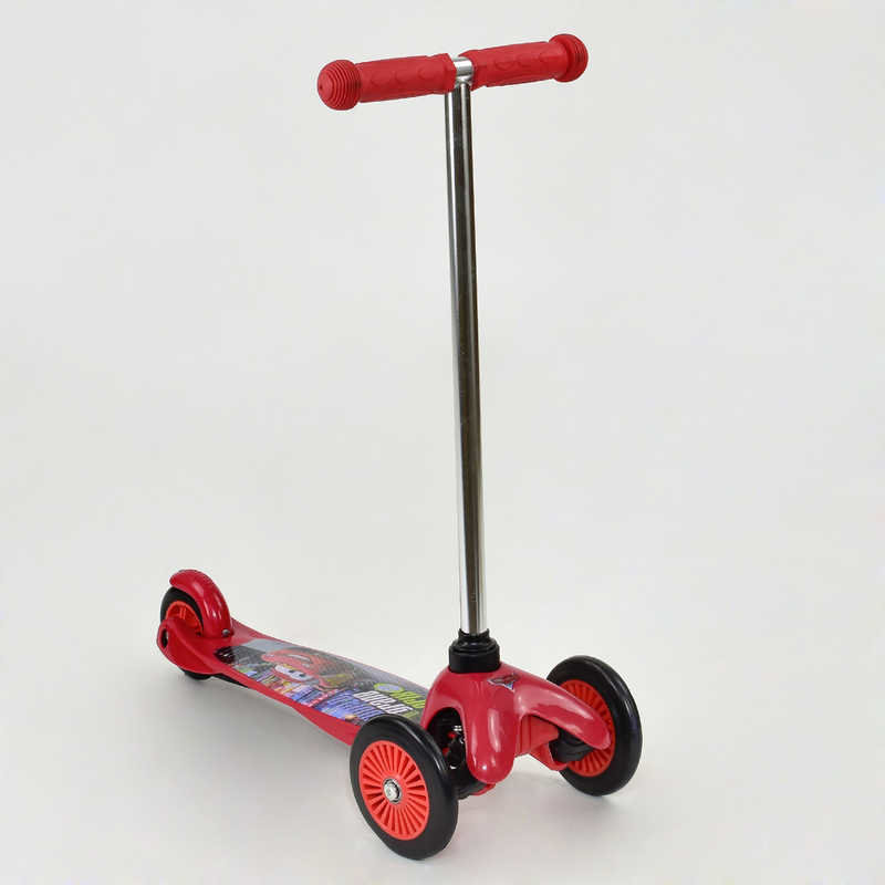 

Самокат трехколесный Тачки, колёса PVC, Red (60396)