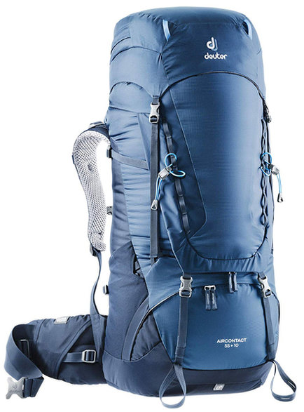 

Рюкзак Deuter Aircontact 55 + 10 цвет 3365 midnight-navy (3320319 3365)