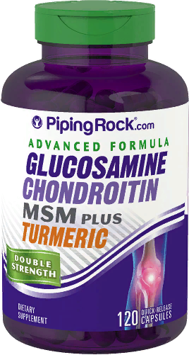 

Piping Rock Advanced Formula, Glucosamine Chondroitin Msm Plus Turmeric, 120 Capsules