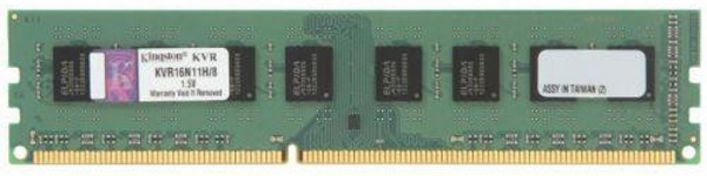 

Kingston DDR3 1600 8GB 1.5V (KVR16N11H/8WP)