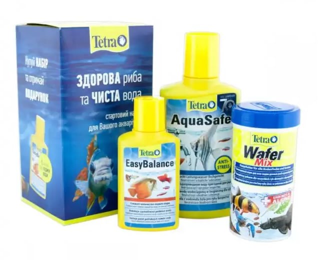 

Стартовый набор для аквариума Tetra Wafer Mix 250 мл, Aqua Safe 250 мл, Aqua Easy Balance 100 мл (2700000020487)