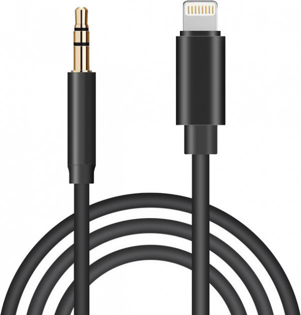 

Xoko Audio Cable Aux 3.5mm Jack to Lightning 1m Black (AUX-001-BK)