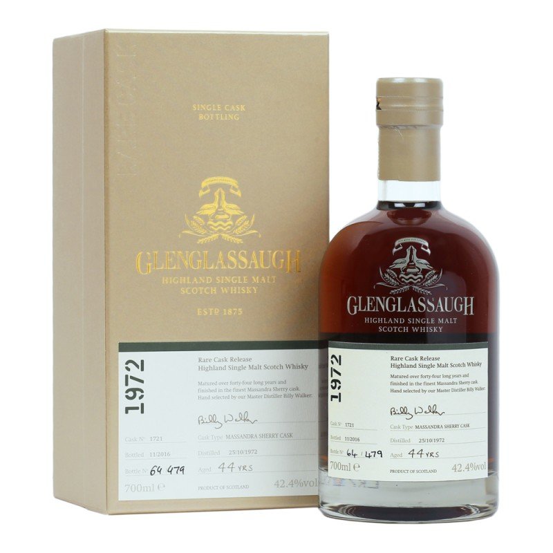 

Виски Glenglassaugh Rare Cask 44 Years Old 1721 Massandra Sherry,1972 (0,7 л) (BW38652)