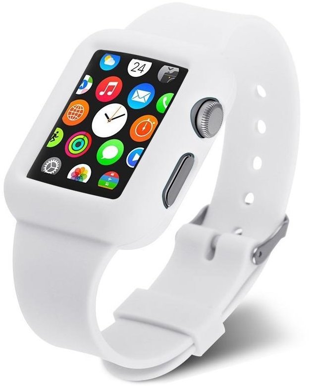 

Fashion Soft Silicon Band White for Apple Watch 42mm