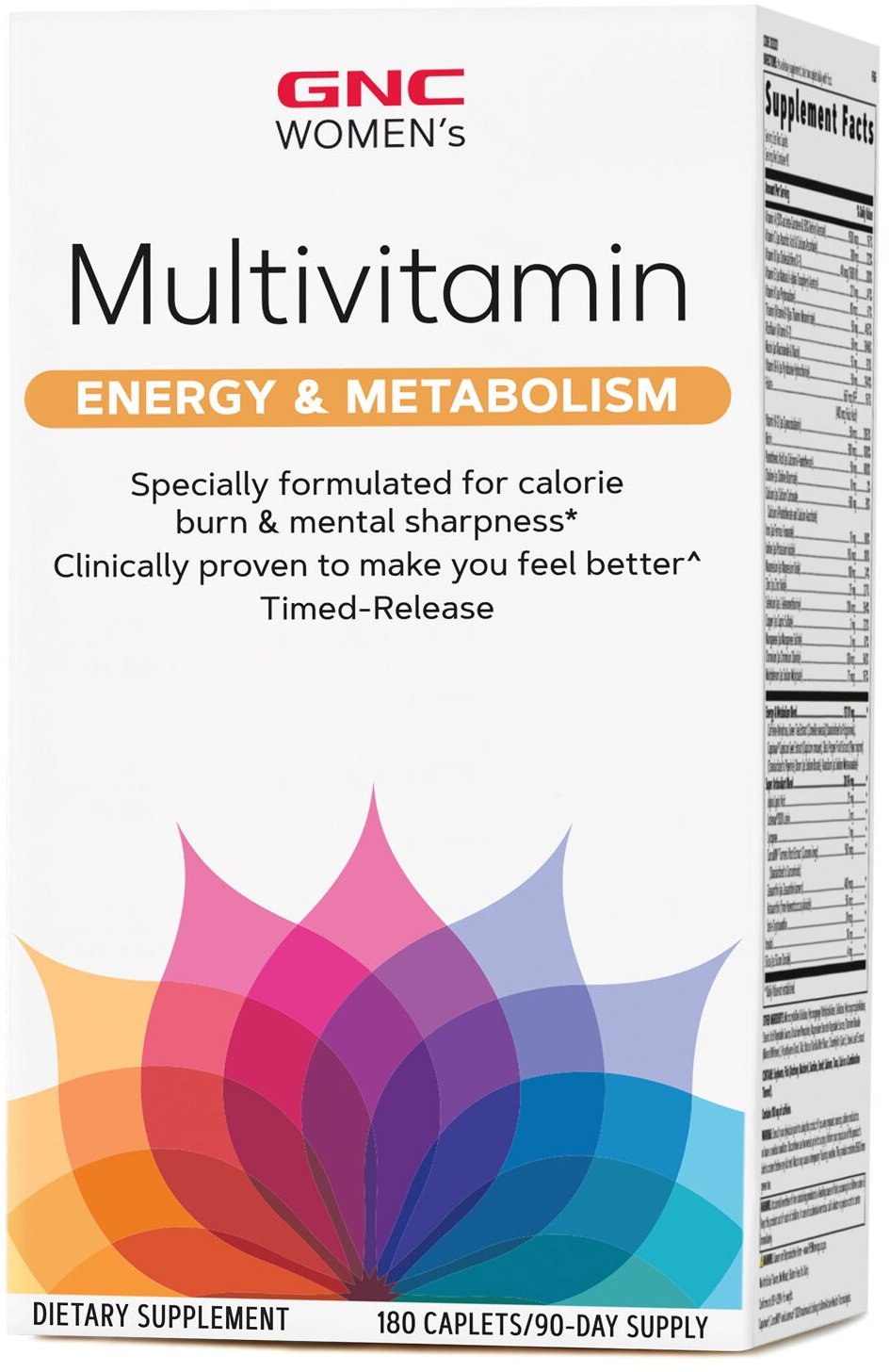 

Gnc Women's Multivitamin Energy and Metabolism, 180 Caplets (CN2164)