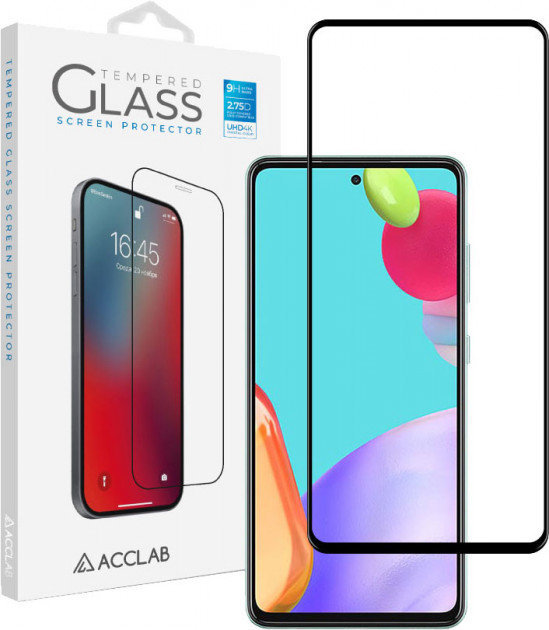 

Acclab Tempered Glass Full Glue Black for Samsung A525 Galaxy A52/A528 Galaxy A52s 5G/A526 Galaxy A52 5G