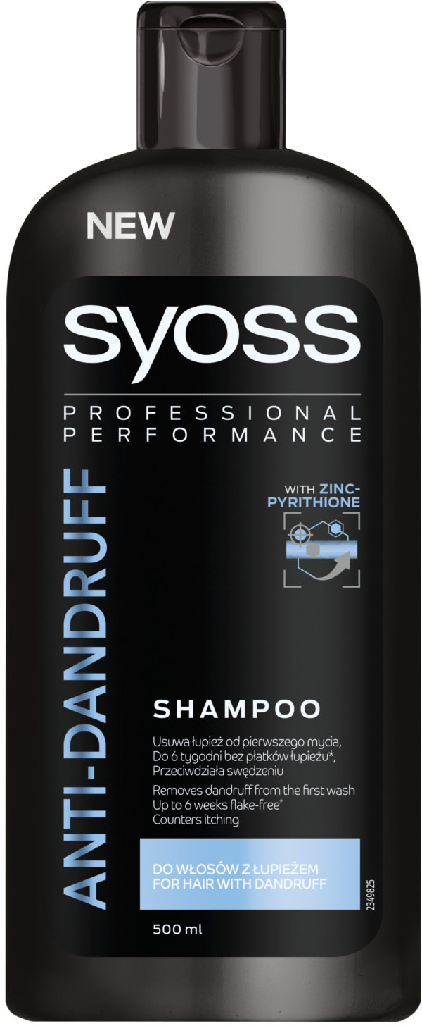 

Schwarzkopf Syoss Anti-Dandruff Control Shampoo 500 ml Шампунь для волос, склонных к перхоти