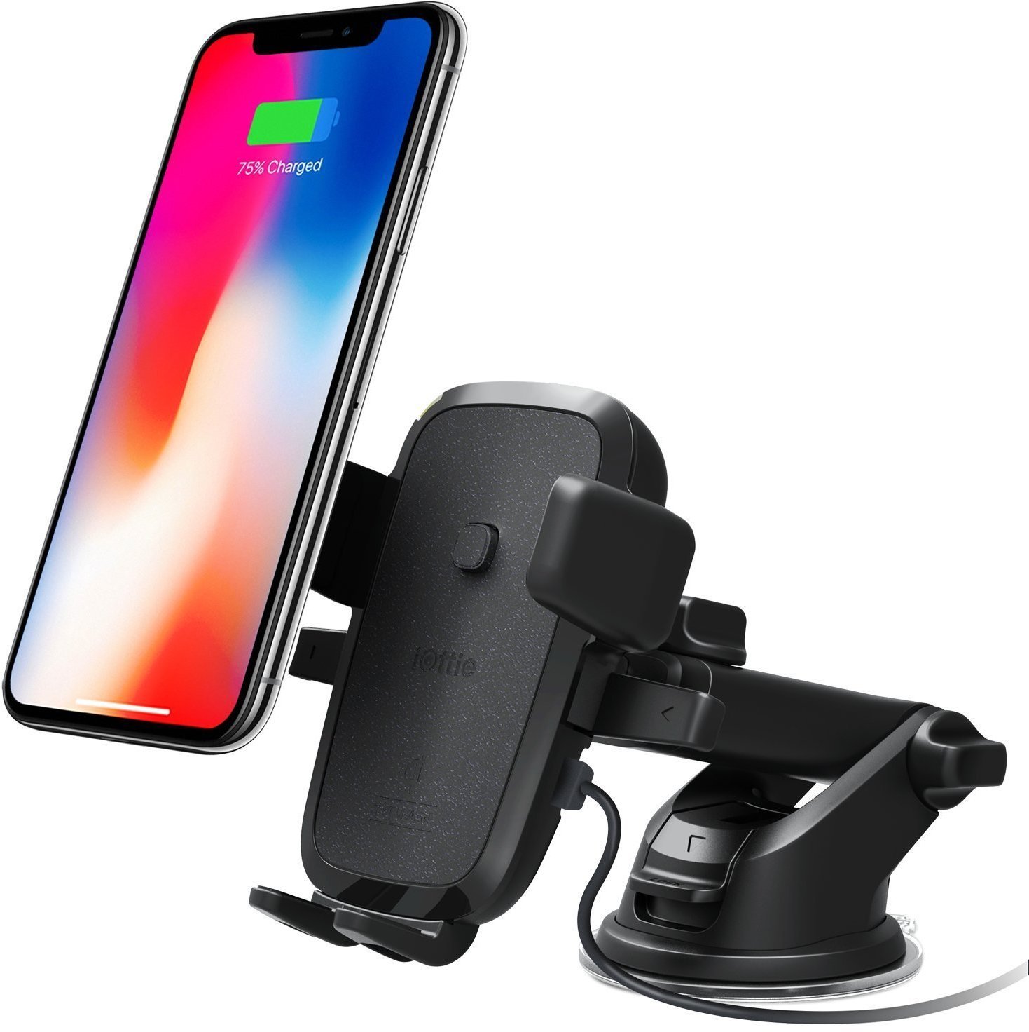 

iOttie Car and Desk Holder Qi Wireless Fast Charging Mount Easy One Touch 4 (HLCRIO134)