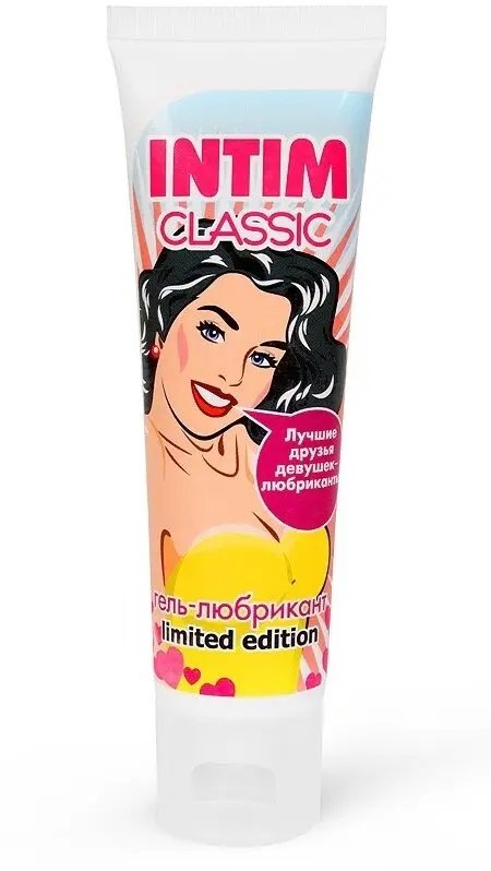 

Гель-лубрикант Intim Classic Limited Edition с витамином E и Алоэ вера, 50 мл