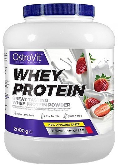 

OstroVit Whey Protein 2000 g /66 servings/ Strawberry Cream