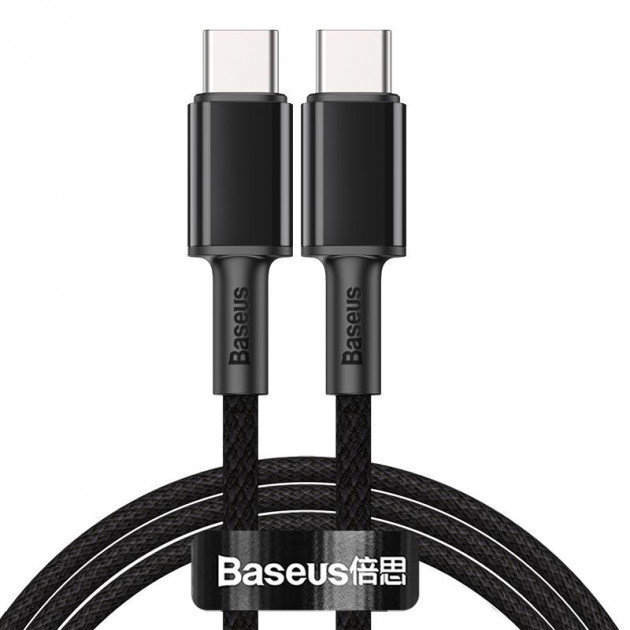 

Baseus Cable USB-C to USB-C 100W High Density Braided 2m Black (CATGD-A01)