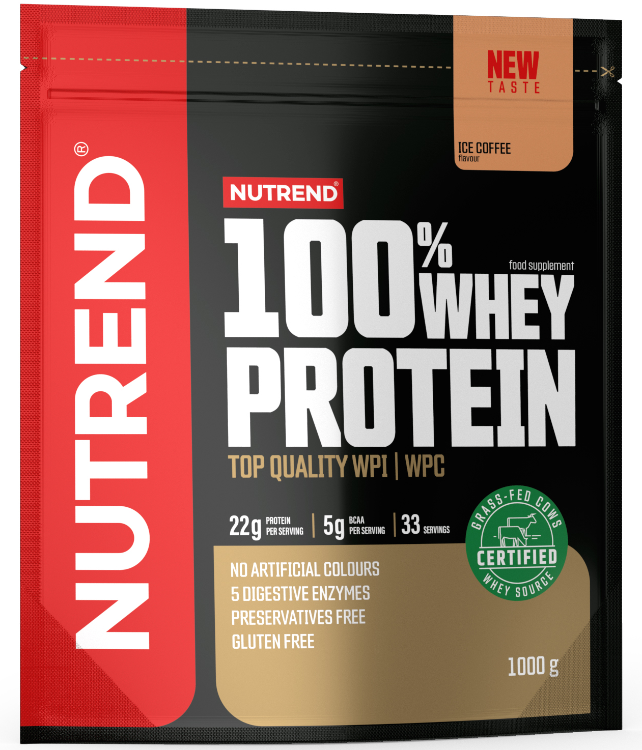 

Nutrend 100% Whey Protein 1000 g /33 servings/ Ice Coffe