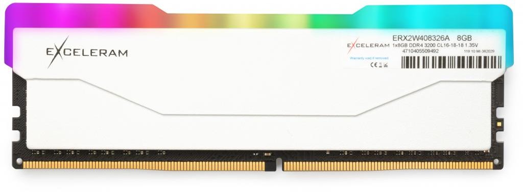 

Exceleram 8 Gb DDR4 3200 MHz Rgb X2 Series White (ERX2W408326A)