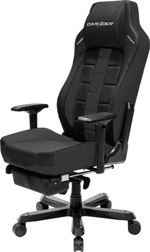 

Кресло для геймеров Dxracer Classic OH/CA120/N +подножка(чёрное) Vinil кожа, Al основа