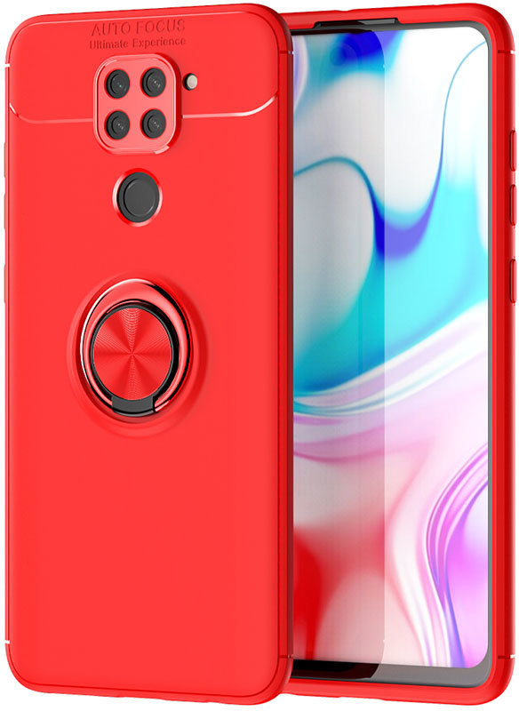 

Tpu Case Tpu Pc Deen ColorRing Magnetic Holder Red for Xiaomi Redmi Note 9 / Redmi 10X