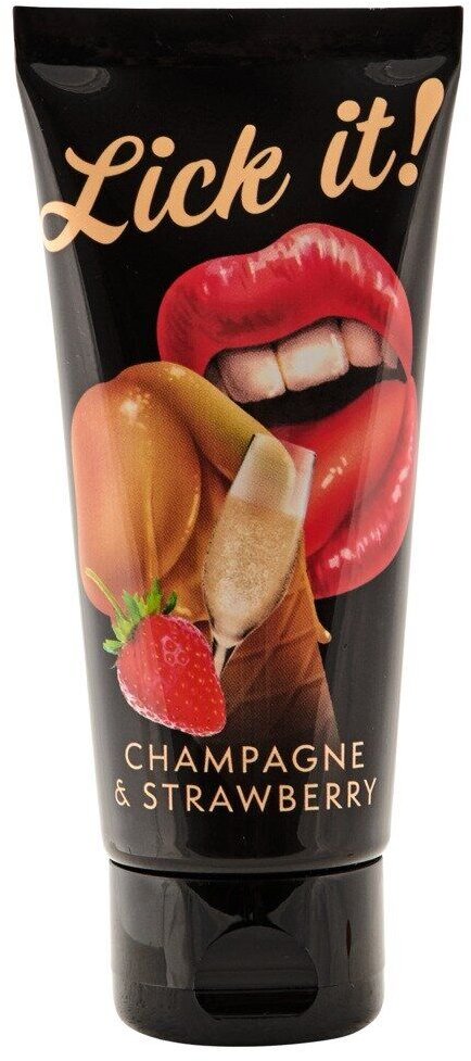 

Лубрикант оральный Lick-it Champagne & Strawberry, 100 мл