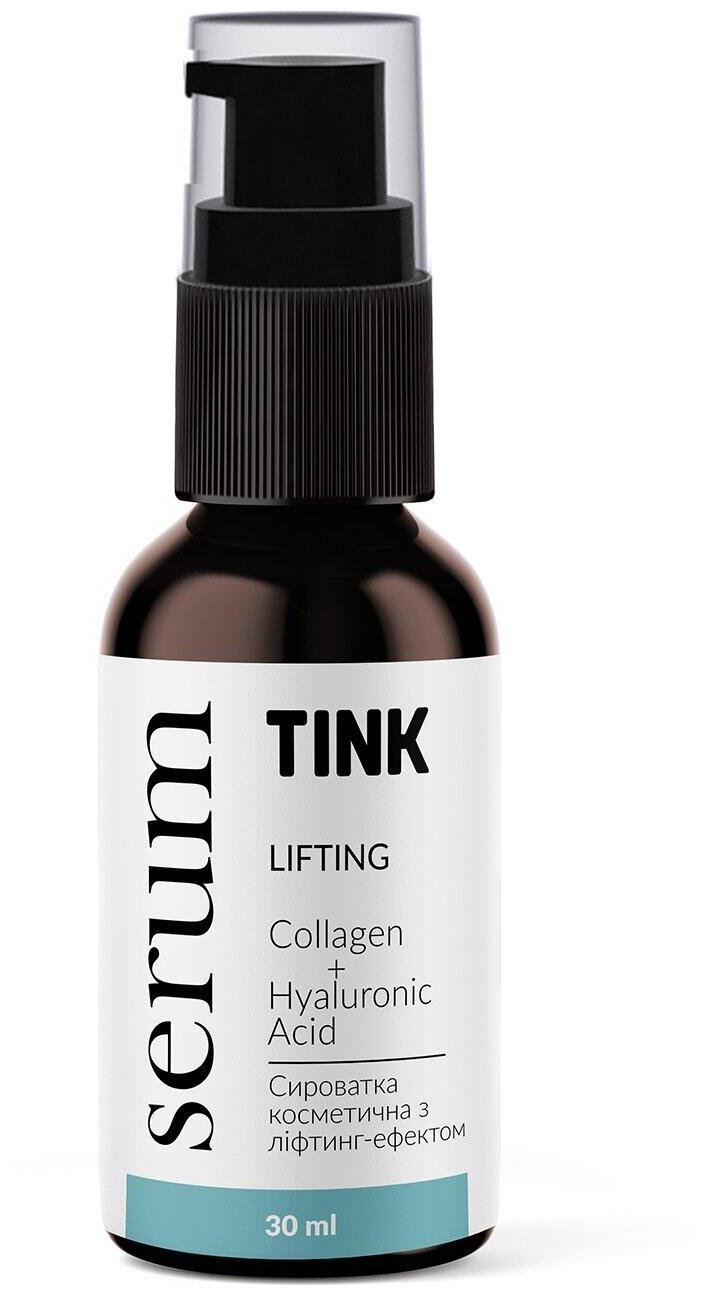 

Lifting Serum Tink 30 ml Сыворотка для лица с лифтинг-эффектом с коллагеном, гиалуроном и CO2-экстрактом кофейных зёрен