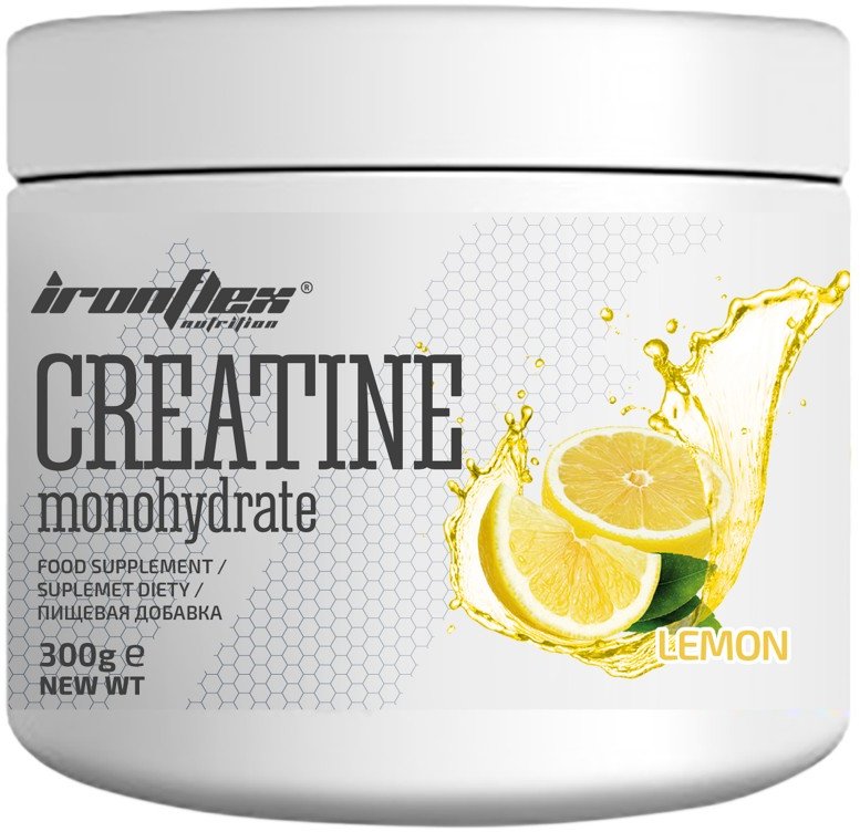 

IronFlex Nutrition Creatine Monohydrate 300 g /120 servings/ Lemon