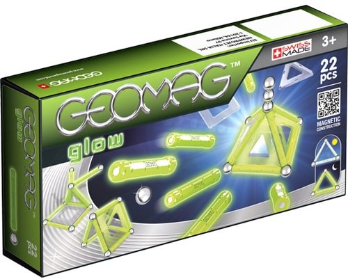 

Geomag Glow 22 детали | Светящийся магнитный конструктор Геомаг