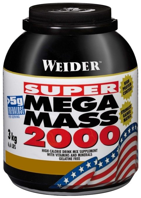 

Weider Mega Mass 2000 3000 g /21 servings/ Vanilla