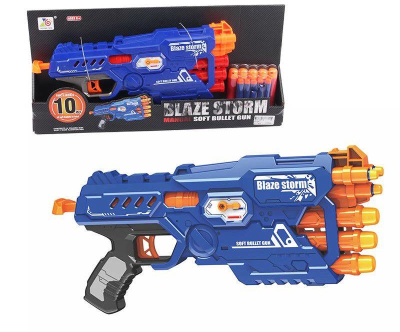 

Бластер на мягких пулях Zecong Toys ZC7097 дальность до 10 метров