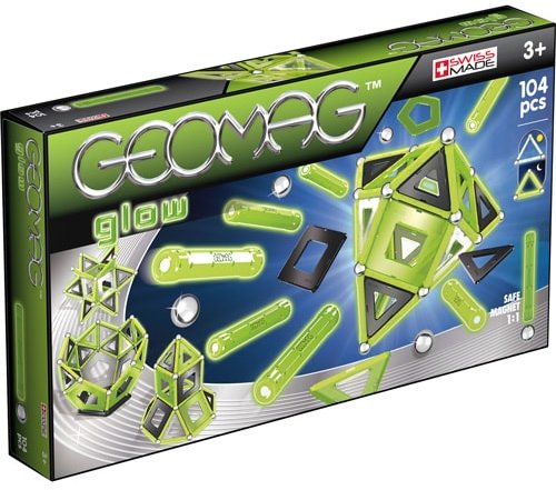 

Geomag Glow 104 детали | Светящийся магнитный конструктор Геомаг