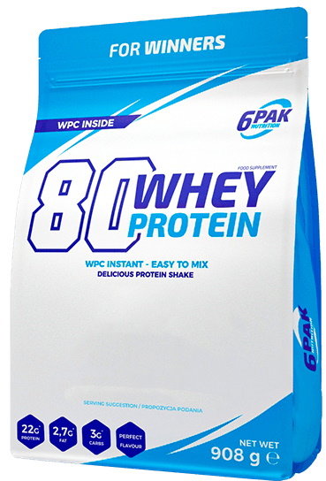 

6PAK Nutrition 80 Whey Protein 908 g /30 servings/ Strawberry